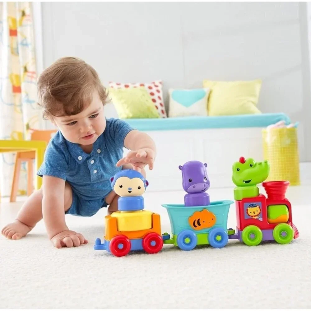 NEW Fisher-Price Silly Safari Rattle & Roll Animal Train
